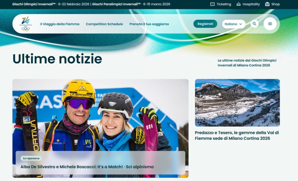 Die neue Seite der Olympischen Spiele ist online